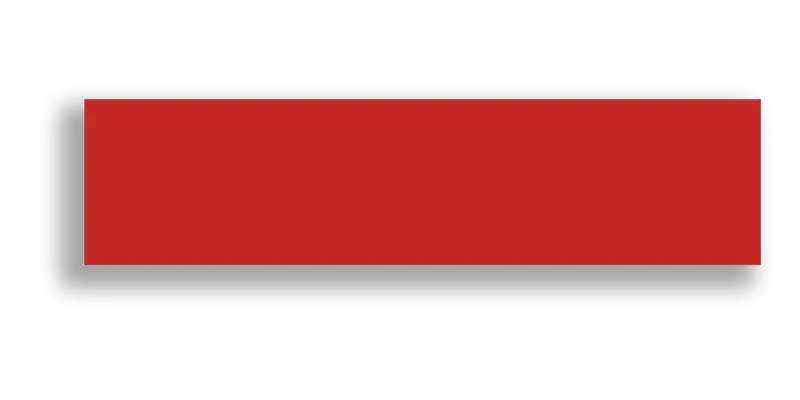 Art Mosaic Flat 7,5x30 / 3"x12" Red Glossy Duvar Karosu