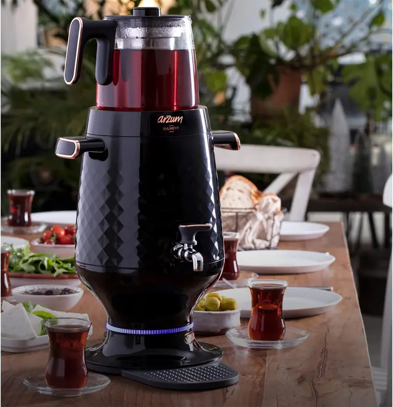 Arzum Ehlikeyif 3.5 Lt Semaver Siyah