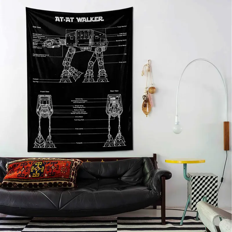 AT-AT Walker Chalkboard - Duvar Örtüsü