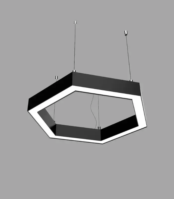 Atanur Altıgen Dekoratif Çap 120 Kenar 60 cm Linear Armatür