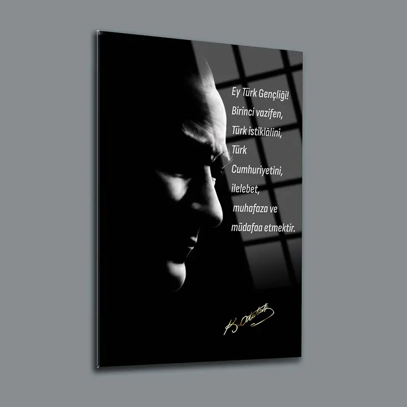 Atatürk 100 Cam Tablo