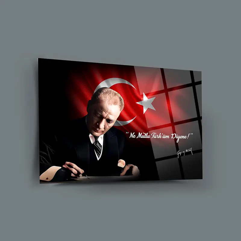 Atatürk 117 Cam Tablo