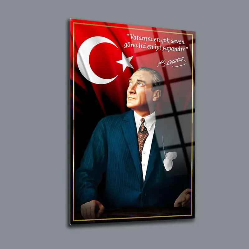 Atatürk 155 Cam Tablo