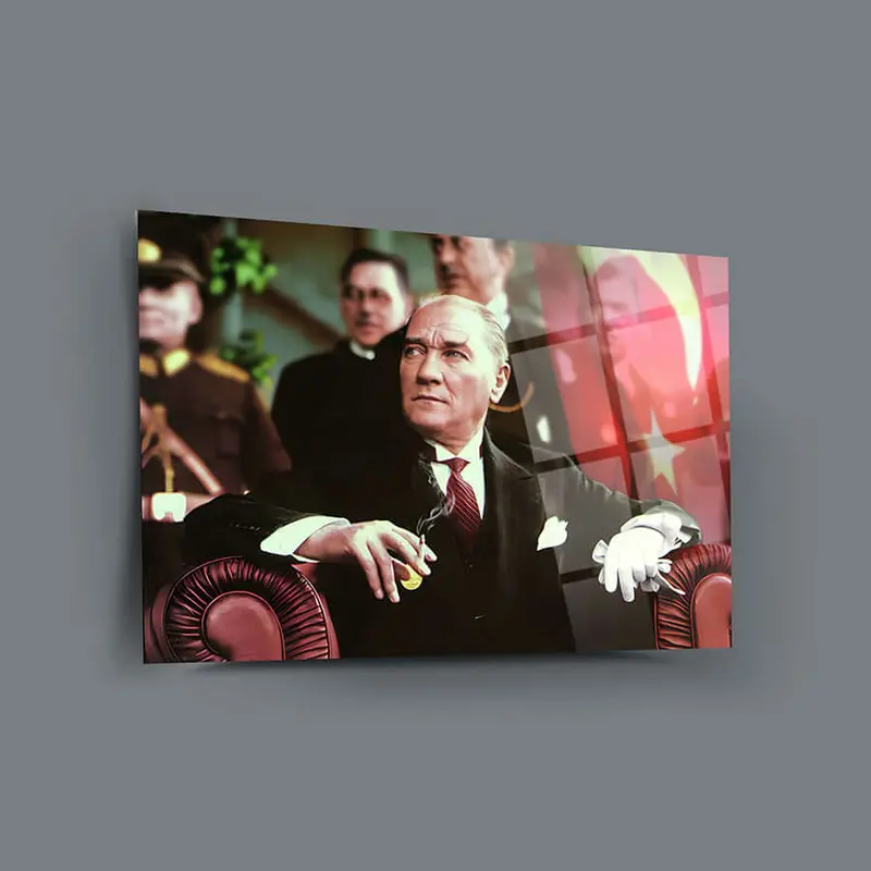 Atatürk 180 Cam Tablo