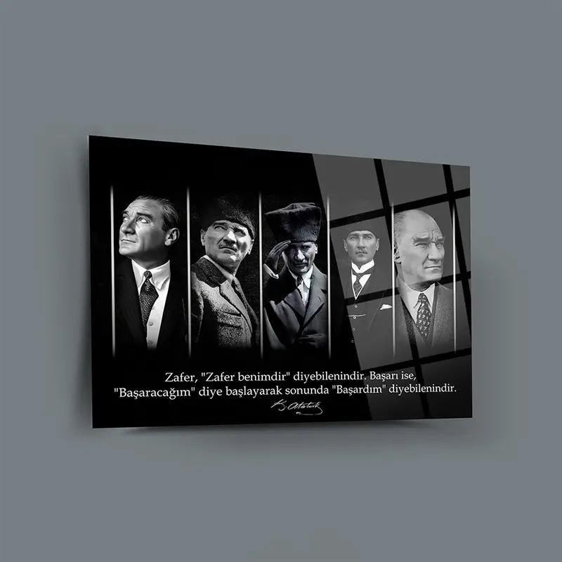 Atatürk 200 Cam Tablo