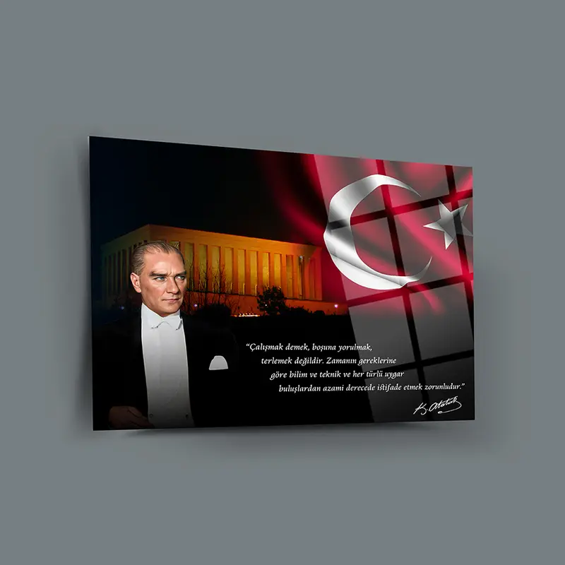 Atatürk 204 Cam Tablo