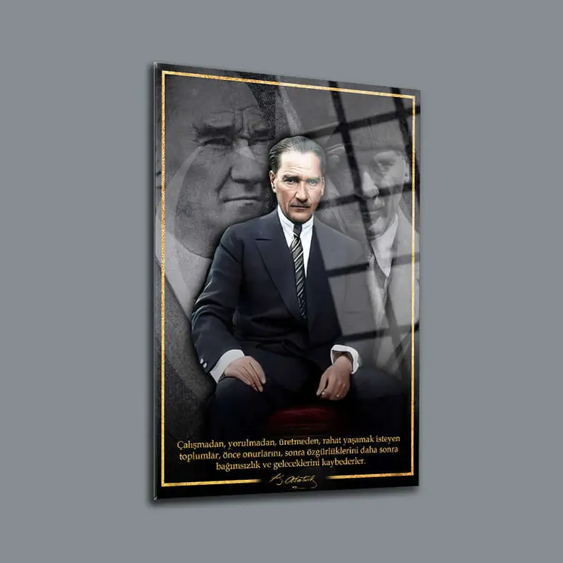 Atatürk 228 Cam Tablo
