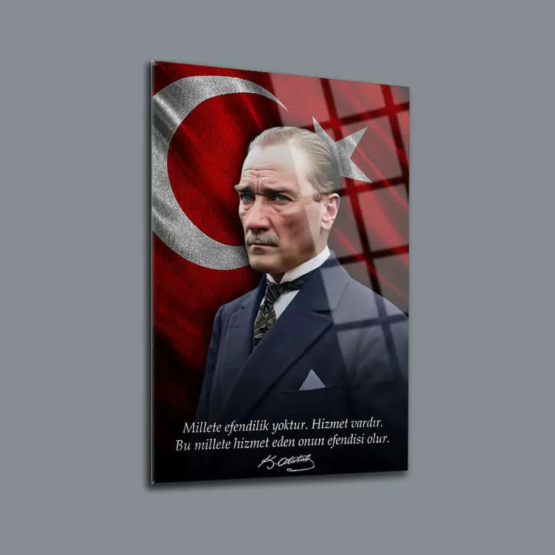 Atatürk 230 Cam Tablo