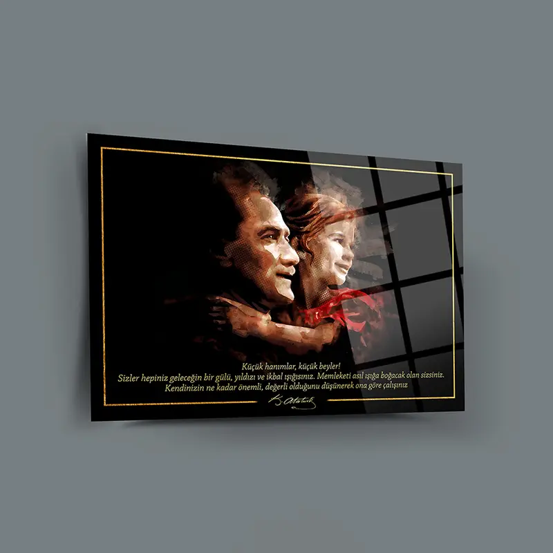 Atatürk 247 Cam Tablo