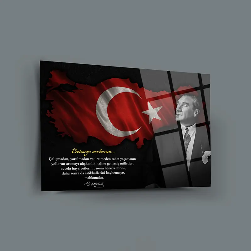 Atatürk 251 Cam Tablo