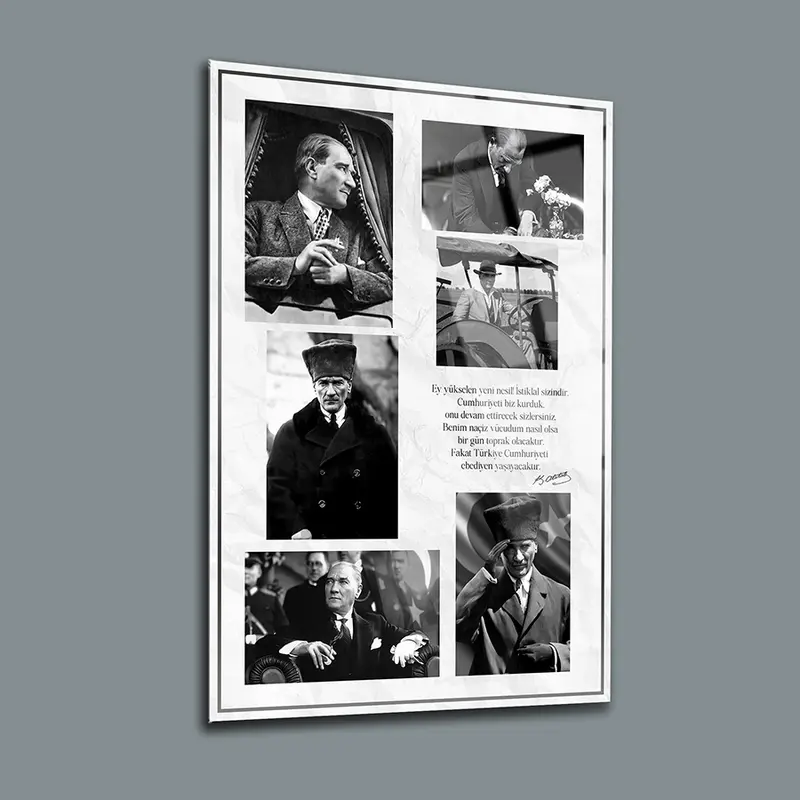 Atatürk 254 Cam Tablo
