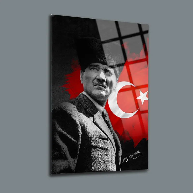 Atatürk 7 Cam Tablo