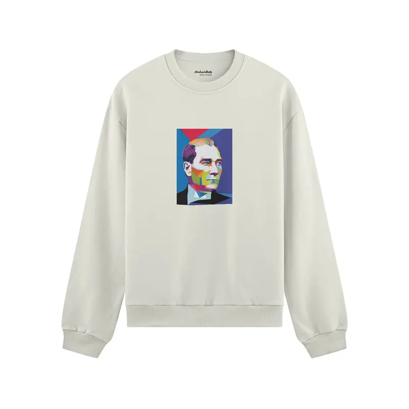 Atatürk Pop Art Oversize Sweatshirt