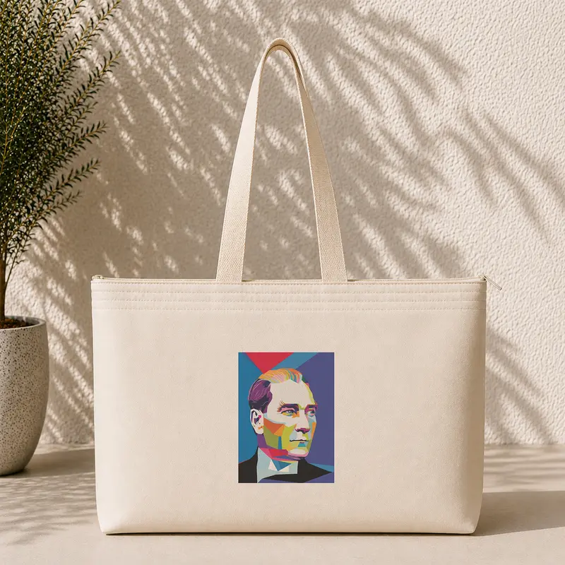 Atatürk Pop Art Weekend Tote Bag