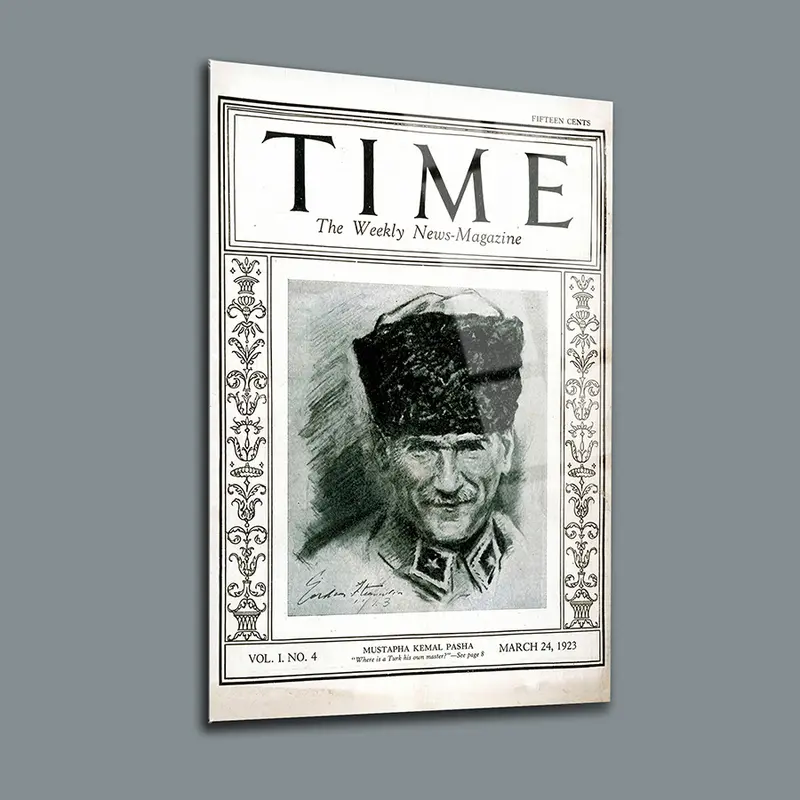 Atatürk Time Dergisi Cam Tablo