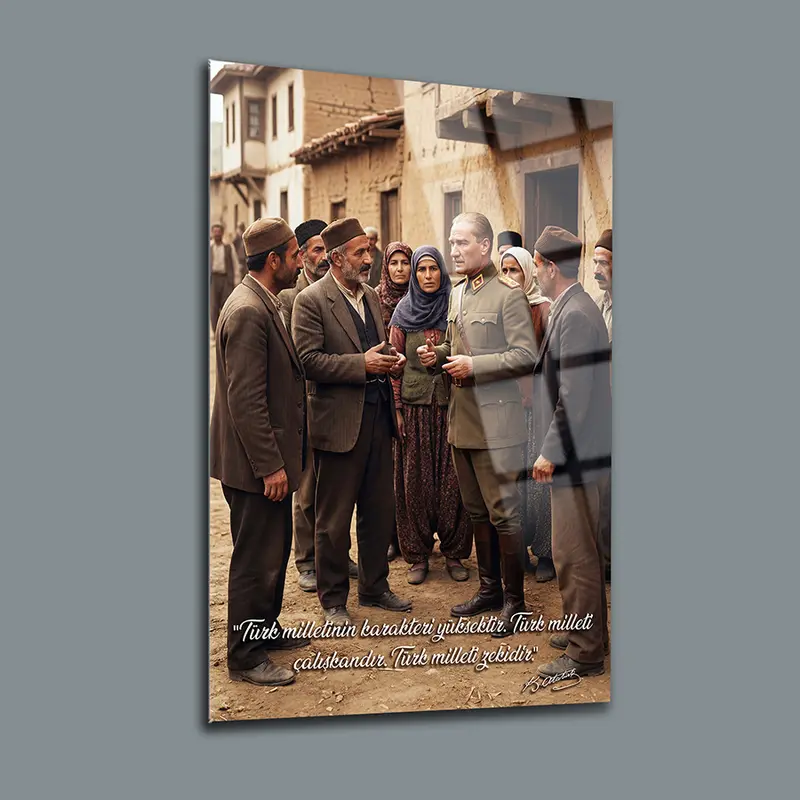 Atatürk YZ 264 Cam Tablo