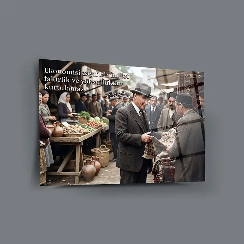 Atatürk YZ 268 Cam Tablo