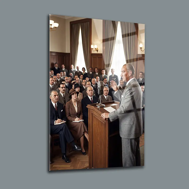 Atatürk YZ 277 Cam Tablo