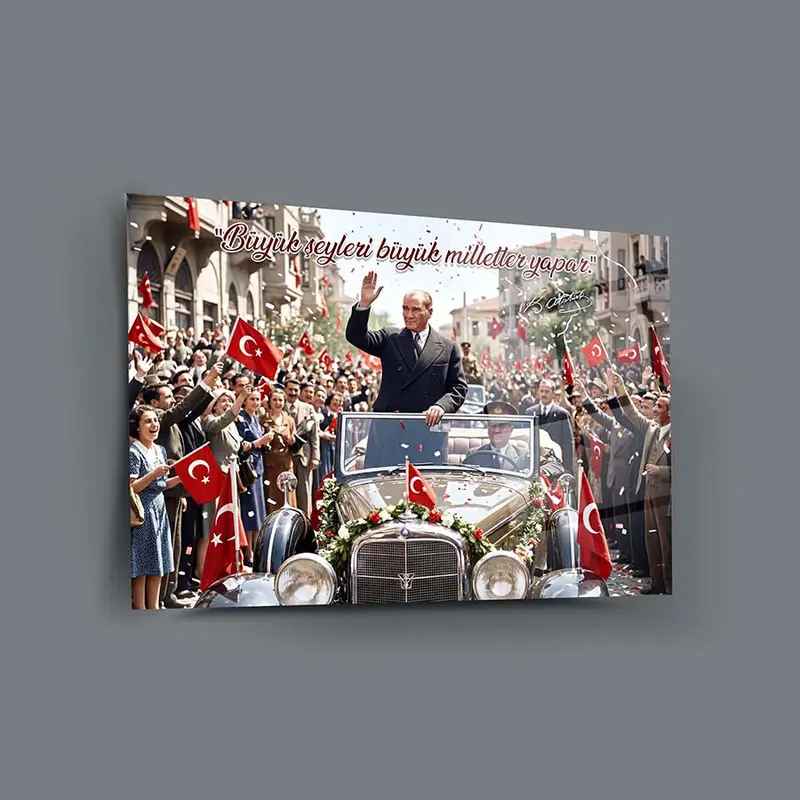 Atatürk YZ 286 Cam Tablo