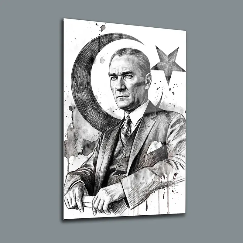 Atatürk YZ 293 Cam Tablo