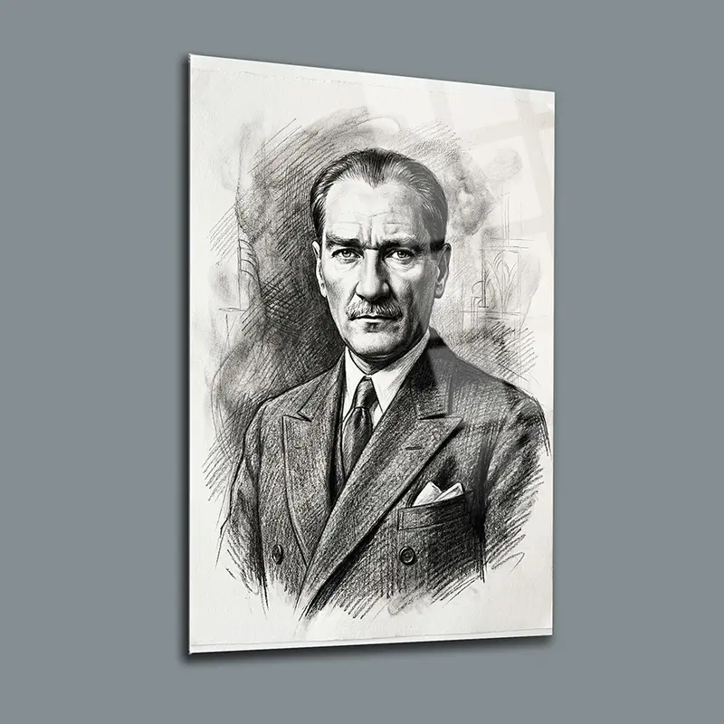 Atatürk YZ 295 Cam Tablo
