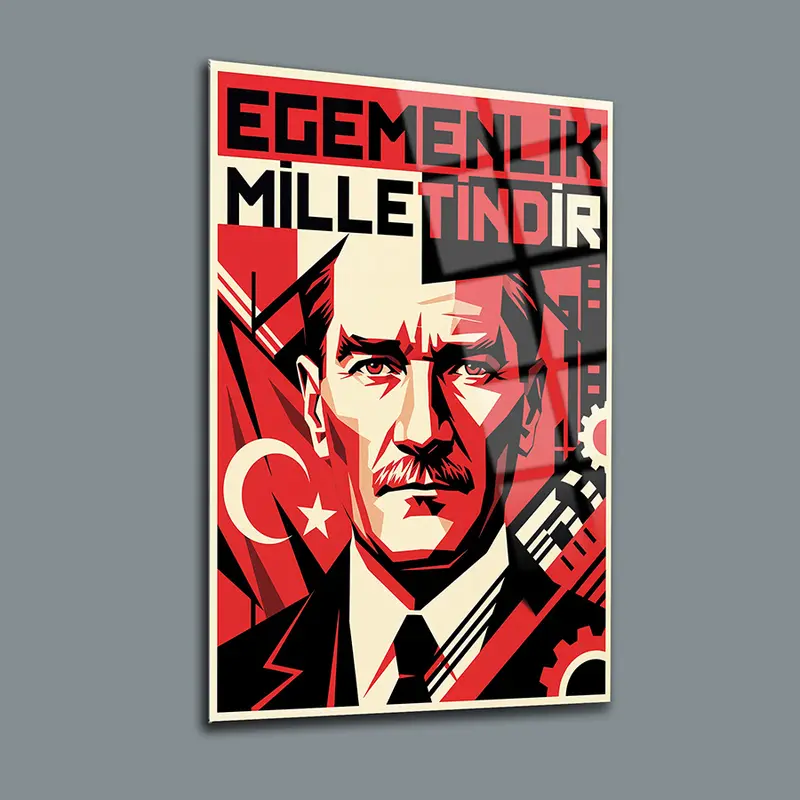 Atatürk YZ 306 Cam Tablo