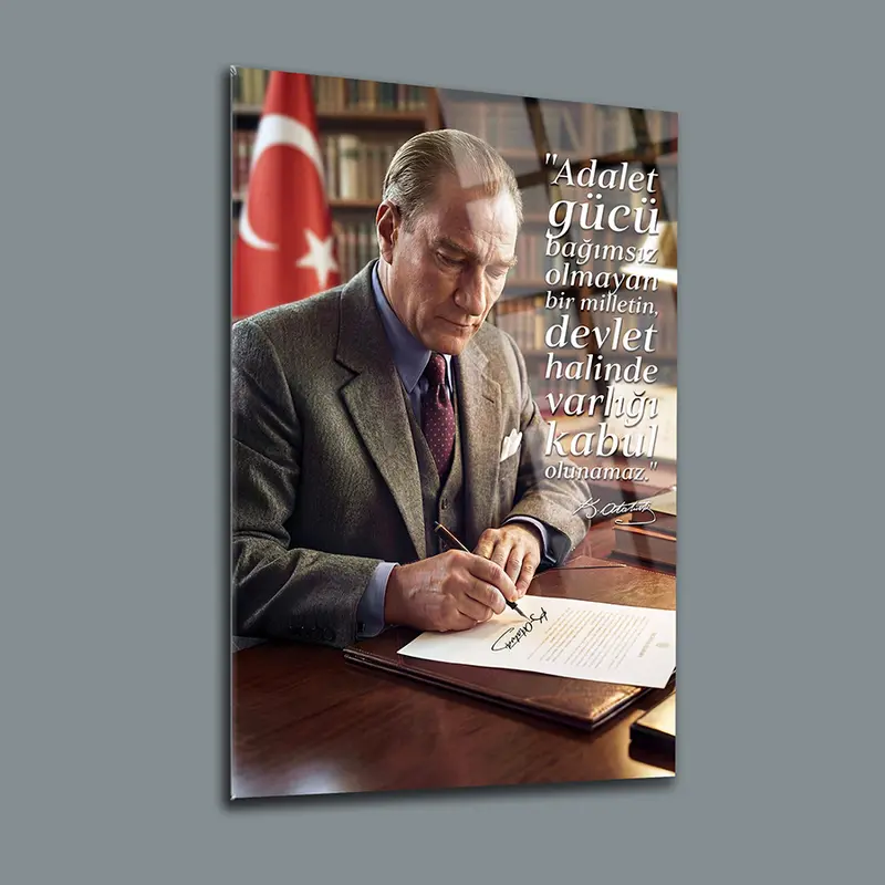 Atatürk YZ 311 Cam Tablo
