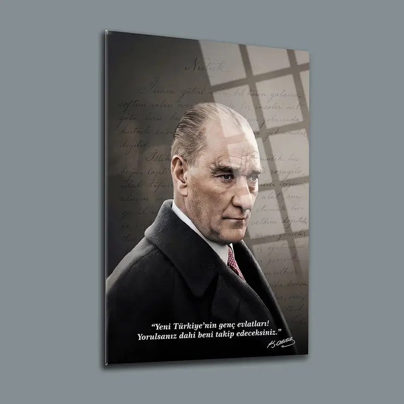Atatürk YZ 321 Cam Tablo