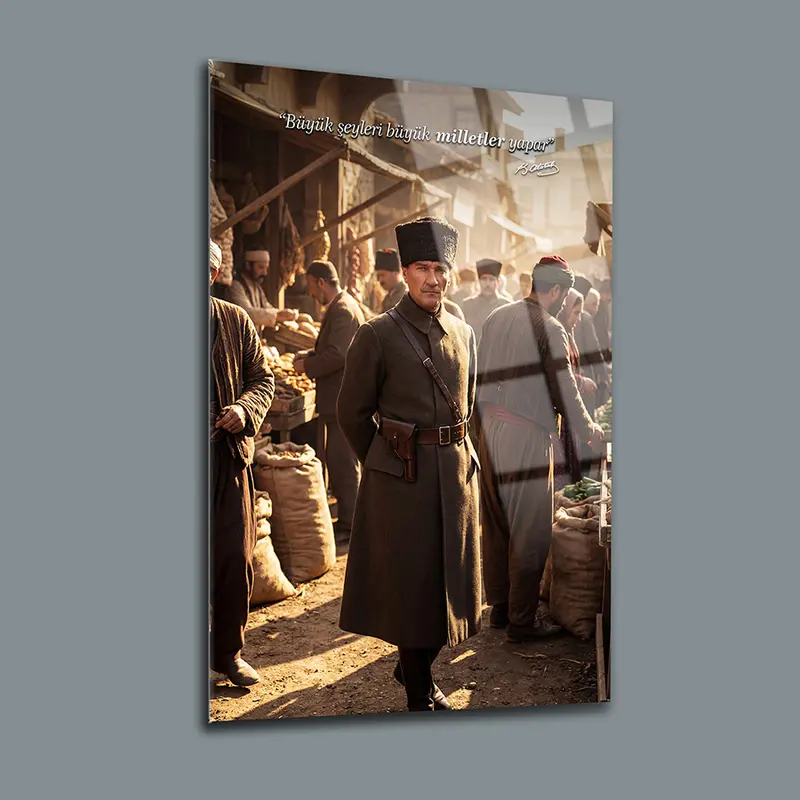 Atatürk YZ 335 Cam Tablo