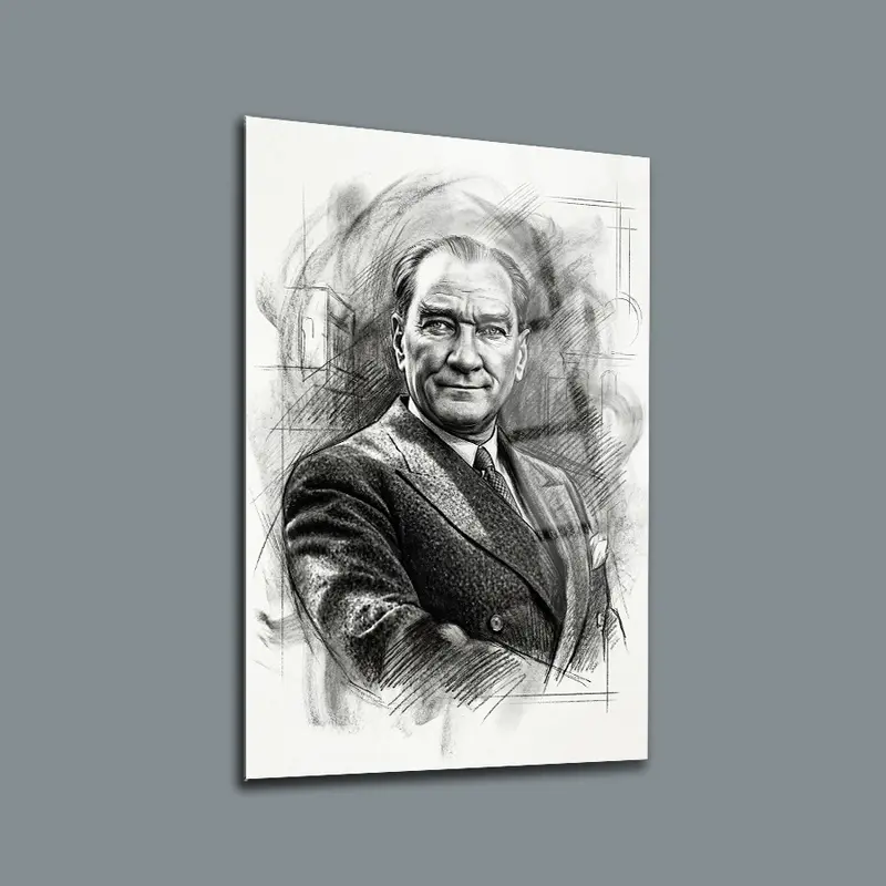 Atatürk YZ 340 Cam Tablo