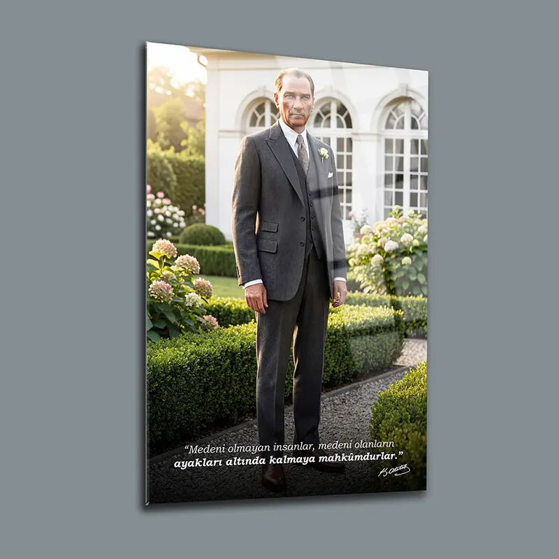 Atatürk YZ 343 Cam Tablo