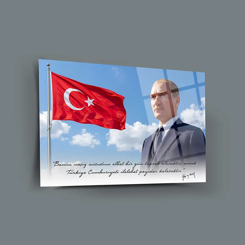 Atatürk YZ 348 Cam Tablo