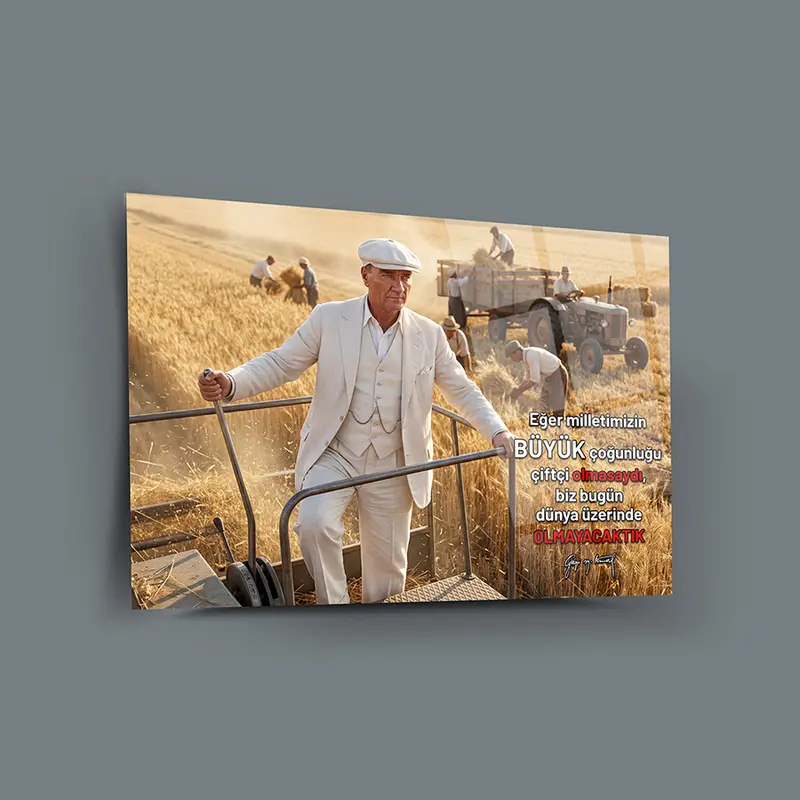 Atatürk YZ 351 Cam Tablo