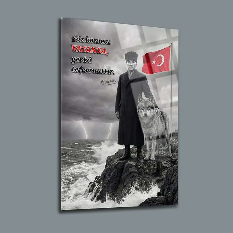 Atatürk YZ 364 Cam Tablo