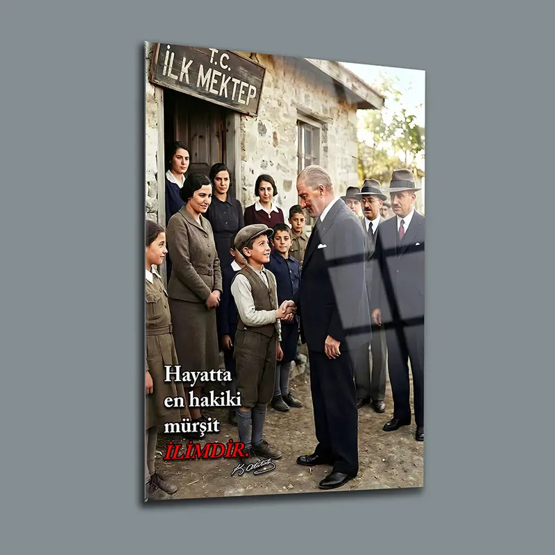 Atatürk YZ 370 Cam Tablo