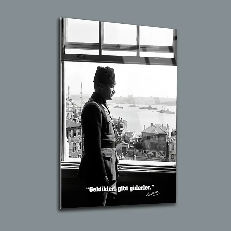 Atatürk YZ 375 Cam Tablo