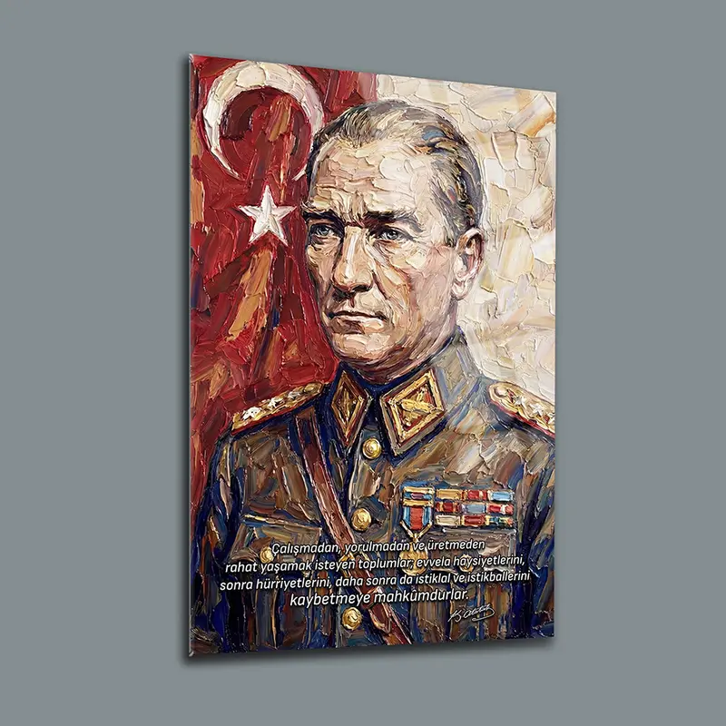 Atatürk YZ 390 Cam Tablo
