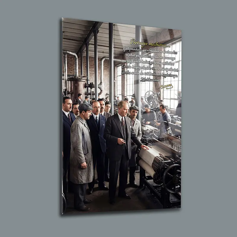 Atatürk YZ 403 Cam Tablo