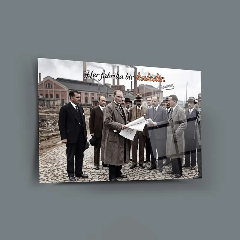 Atatürk YZ 410 Cam Tablo