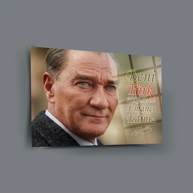 Atatürk YZ 413 Cam Tablo