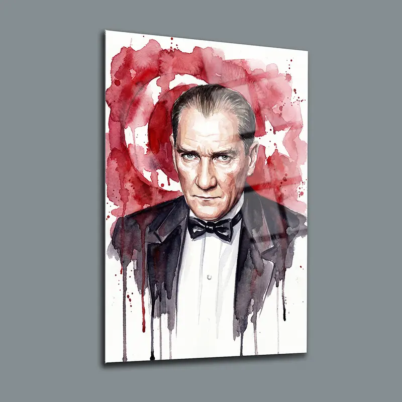 Atatürk YZ 424 Cam Tablo