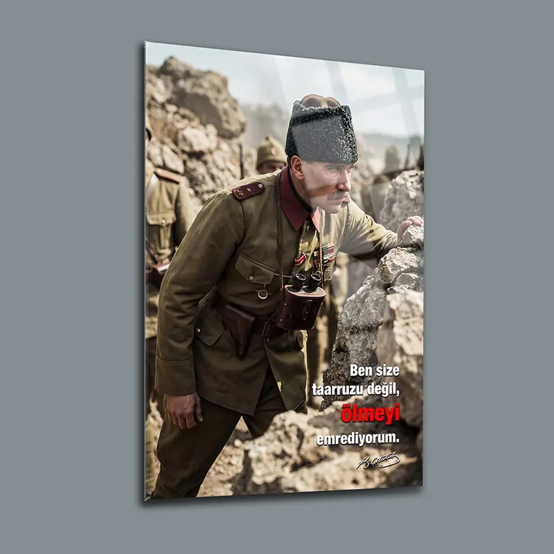 Atatürk YZ 425 Cam Tablo