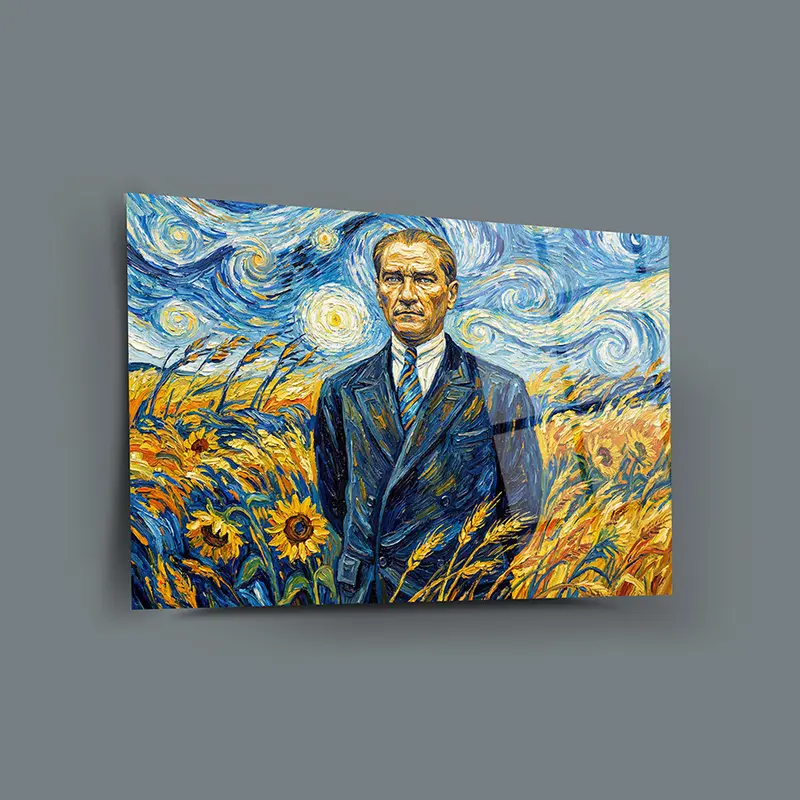 Atatürk YZ 433 Cam Tablo