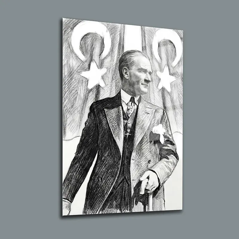 Atatürk YZ 436  Cam Tablo