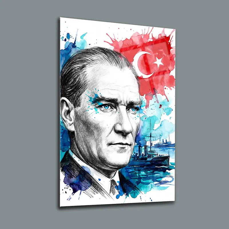 Atatürk YZ 437  Cam Tablo