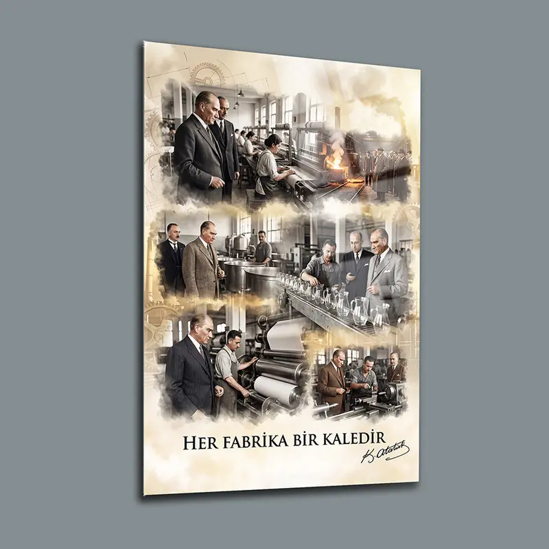 Atatürk YZ 443  Cam Tablo