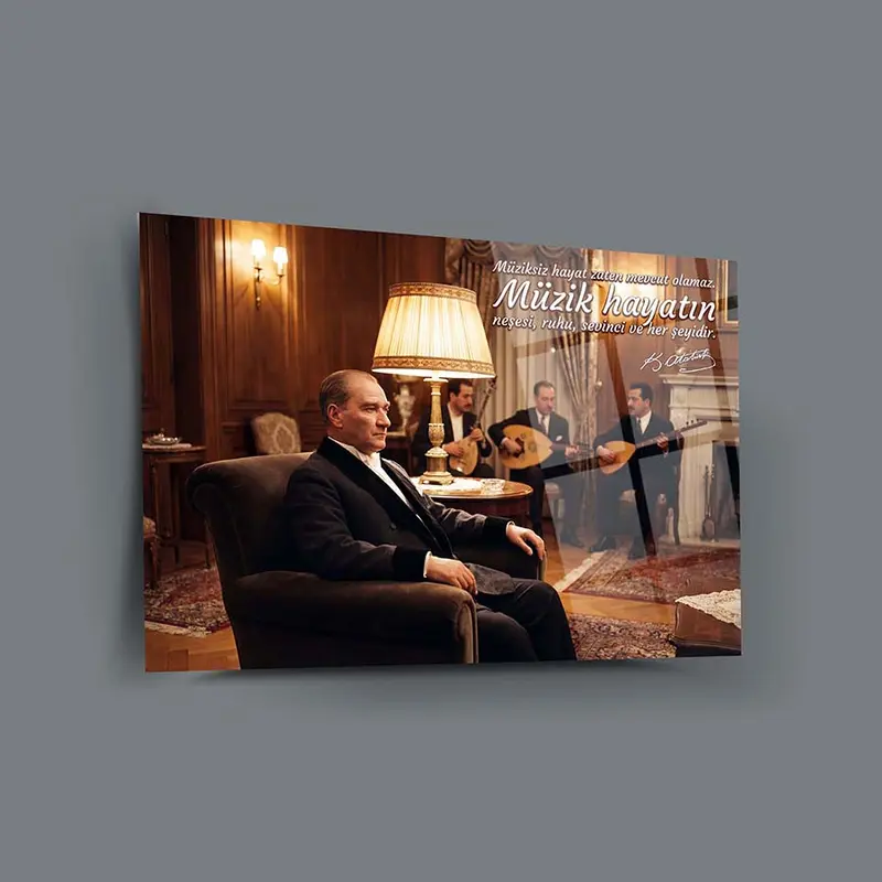 Atatürk YZ 446  Cam Tablo