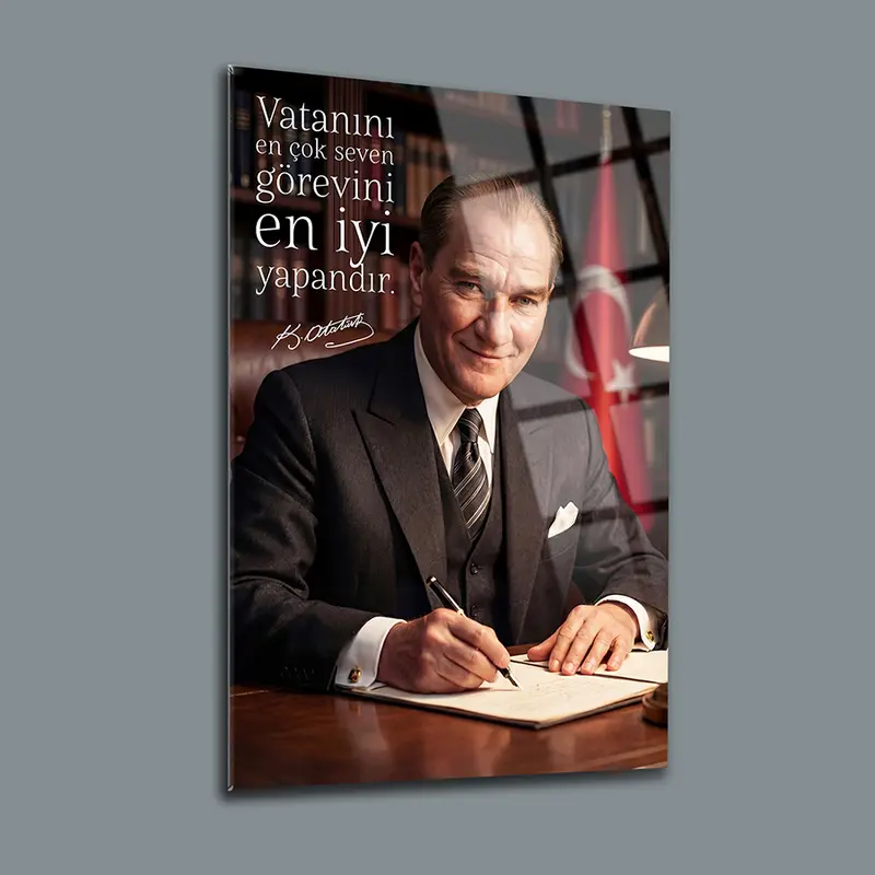 Atatürk YZ 447  Cam Tablo