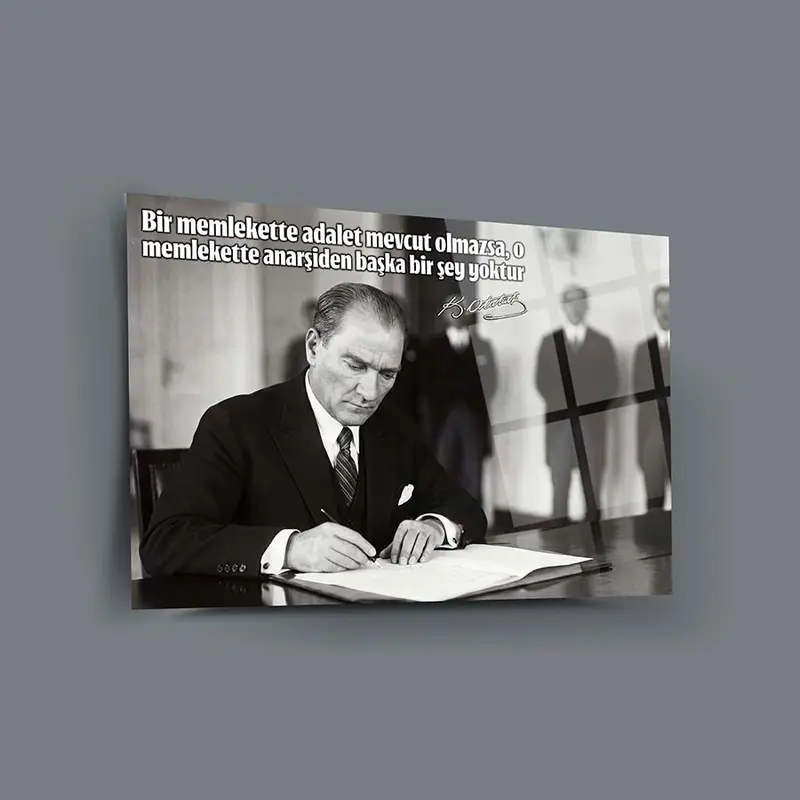 Atatürk YZ 448  Cam Tablo