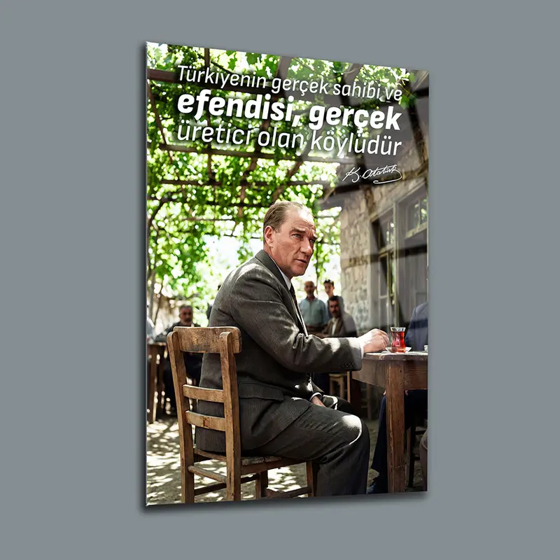 Atatürk YZ 451 Cam Tablo